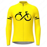 Autumn Long Sleeves Cycling Jersey Breathable Quick Dry Bicycle Shirts Men's Outdoor Sport Mountain Road Bike Cycling Clothing 1
