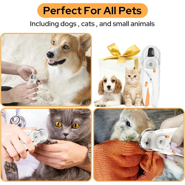 Pet Anti-Splash Nail Clipper with LED 5