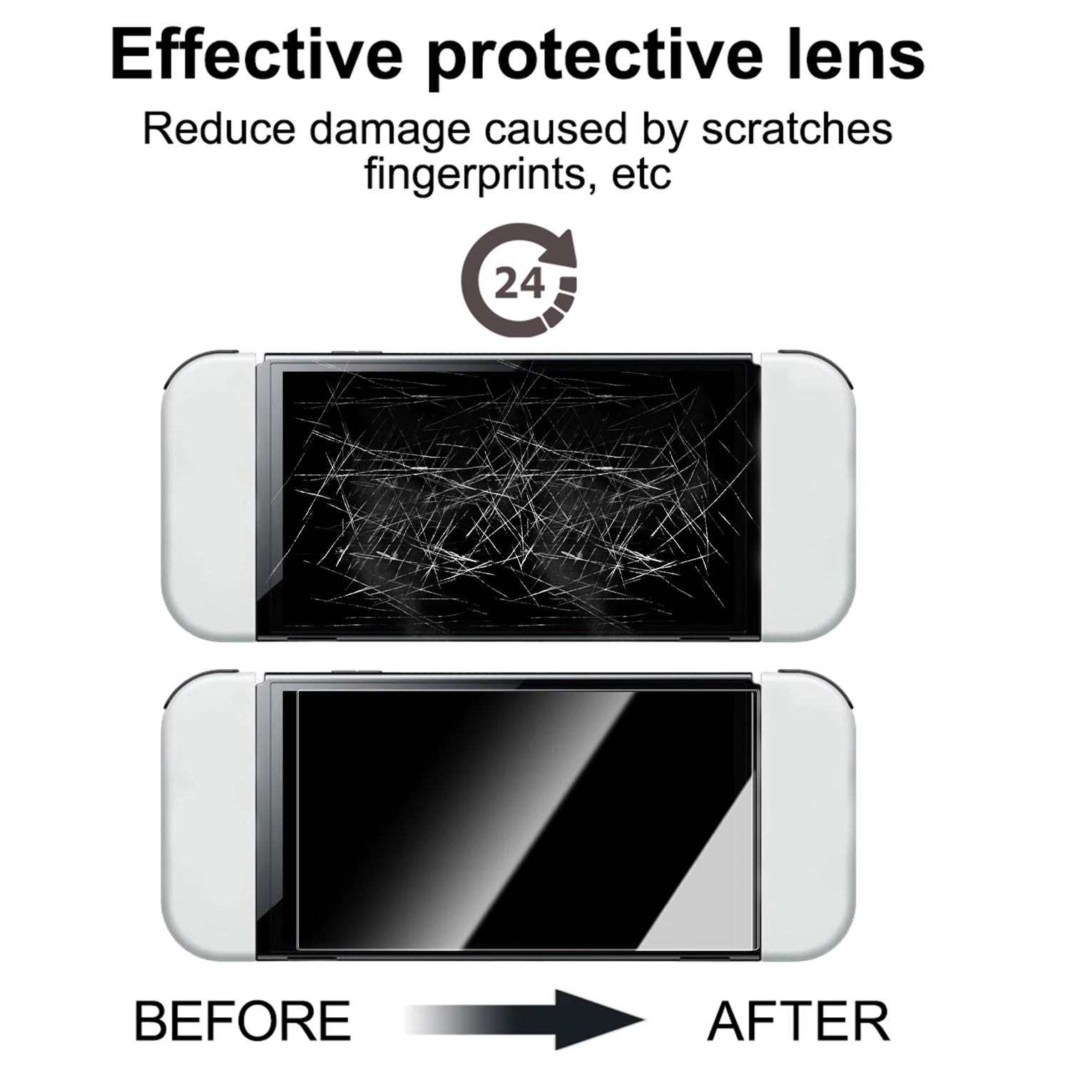Easy Installation Tempered Glass Screen Protector for Gaming Console Accessories