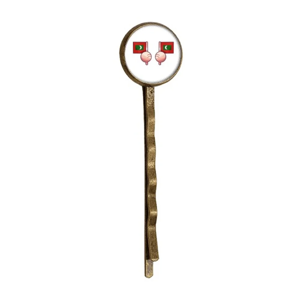 

Maldives Flag Islands Retro Metal Hair Bobby Pin Headwear