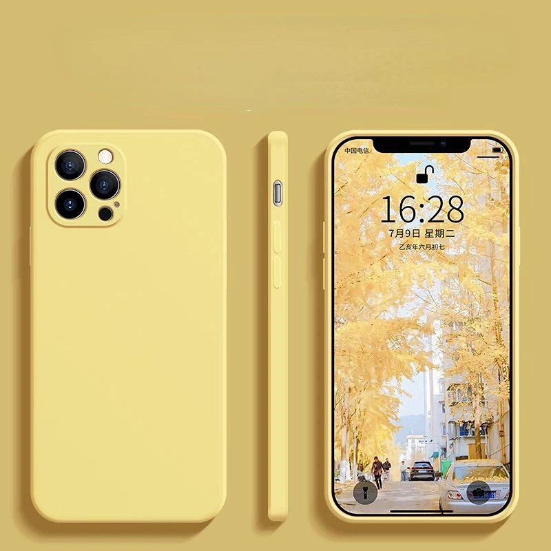 

Solid Color Phone Case for IPhone 14 12 11 13 Pro Max Case Soft Cover on IPhone 13 12 Mini 14 Plus Back Shockproof Cover