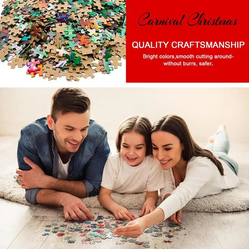 1008 Pieces Puzzle Advent Calendar for Kids Christmas 24 Days Surprise Countdown Puzzles Set Cute Calendar Puzzles Gift Box