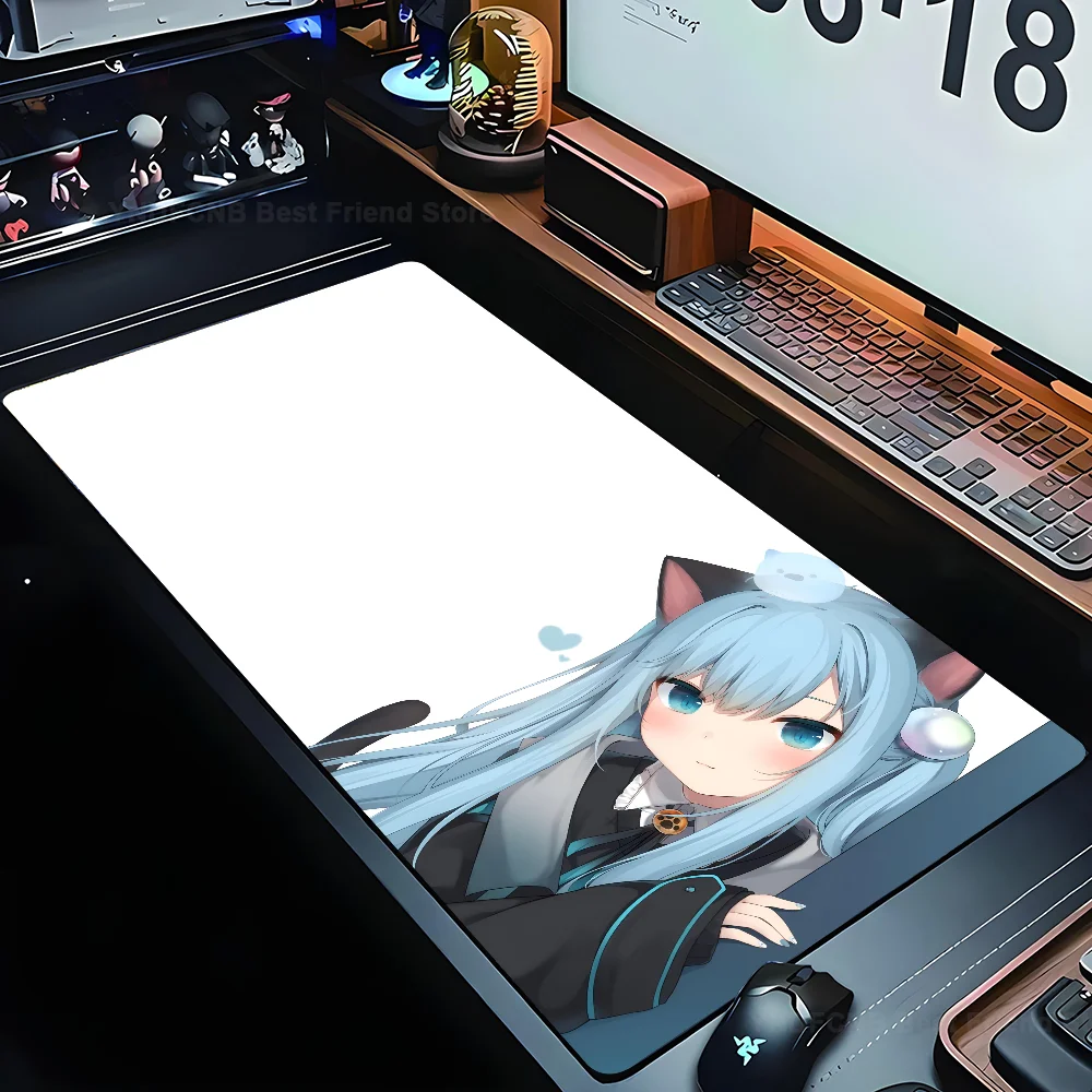 

Anime Nekoha Shizuku Large Computer Gaming Accessories MousePads Desk Mats Anti-slip Laptop Soft Mouse Pad