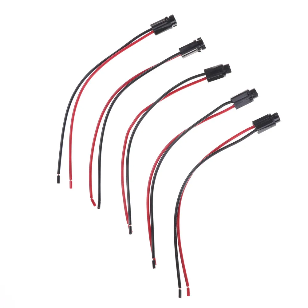 Portalámparas con cable para salpicadero de coche, lámpara de luz LED, 5 piezas, T5