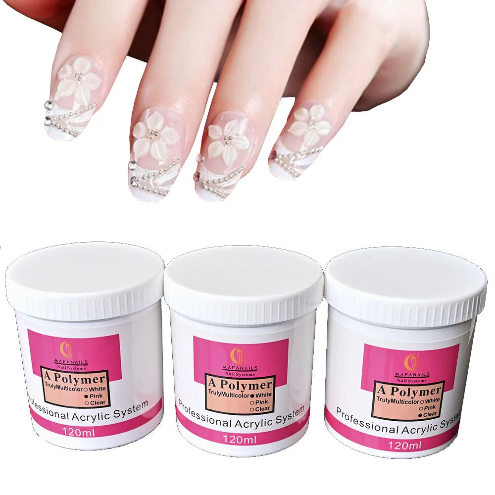 

Acrylic Powder For Nails Art Polymer Tips Builder Pink Clear White Acrylic Powder Professional Nails Extension Styling Tool GX-1