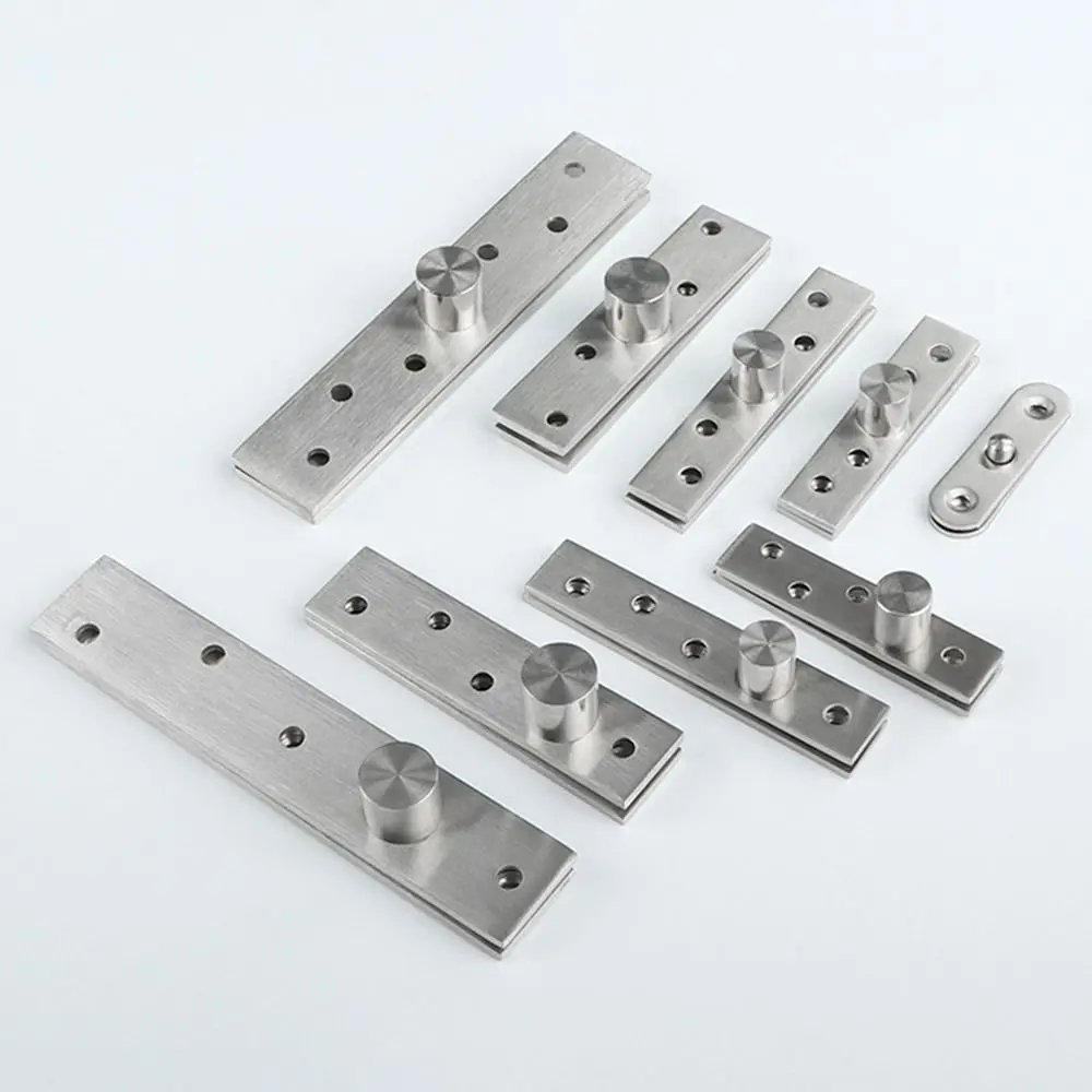 Stainless Steel Rotating Door Hinge 360 Degree Rotation Axis Up and Down Locating Shaft Hidden Pivot Supplies Cabinet Hardware stainless steel hinges,door hinges