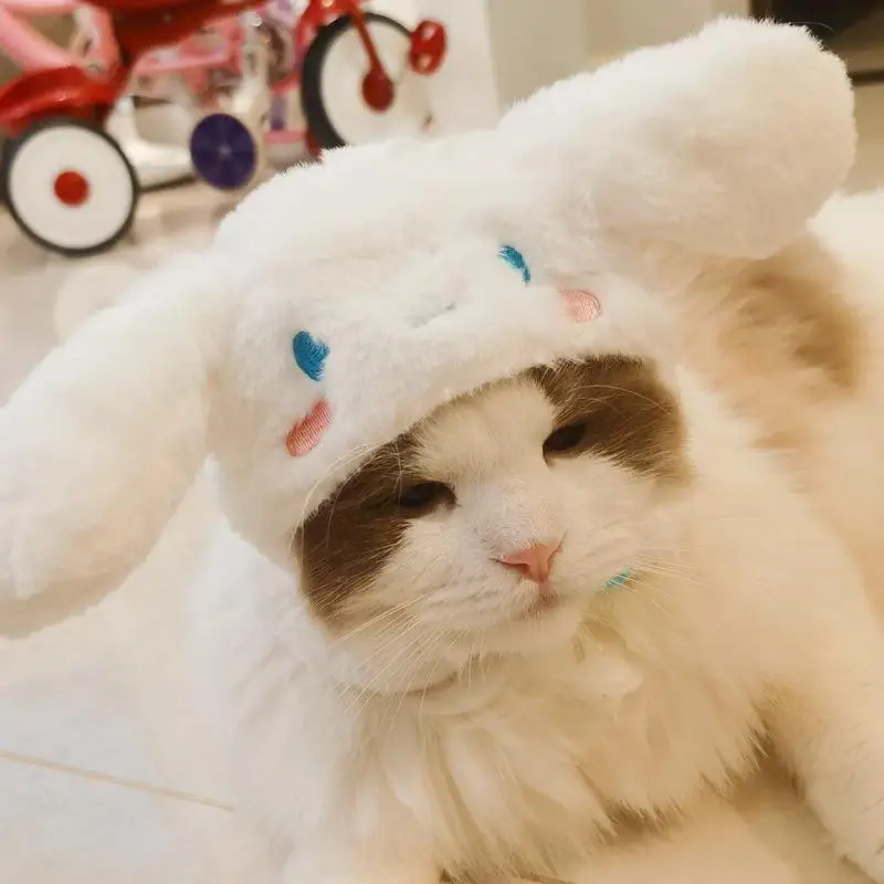 

Cinnamoroll Pochacco Pompompurin My Melody Sanrio Plush Kawaii Cartoon Cute Plush Pet Cat Hat Headdress Anime Plush Girls Gift
