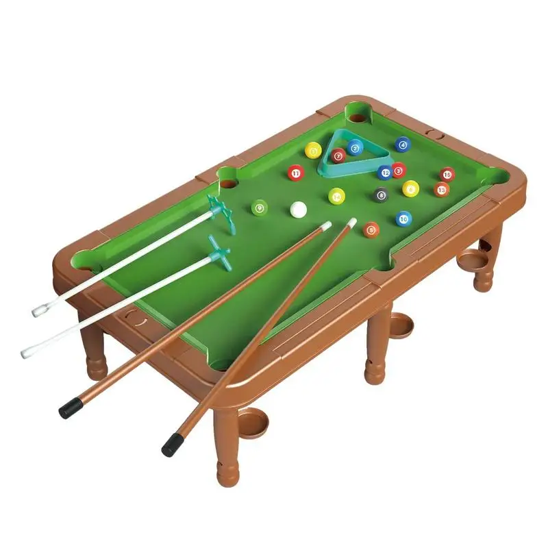 

Mini Pool Table Portable Toy Pool Table Pool Table With Tripod And 4 Cue Sticks Set Of Balls For Living Room Bedroom Home Indoor