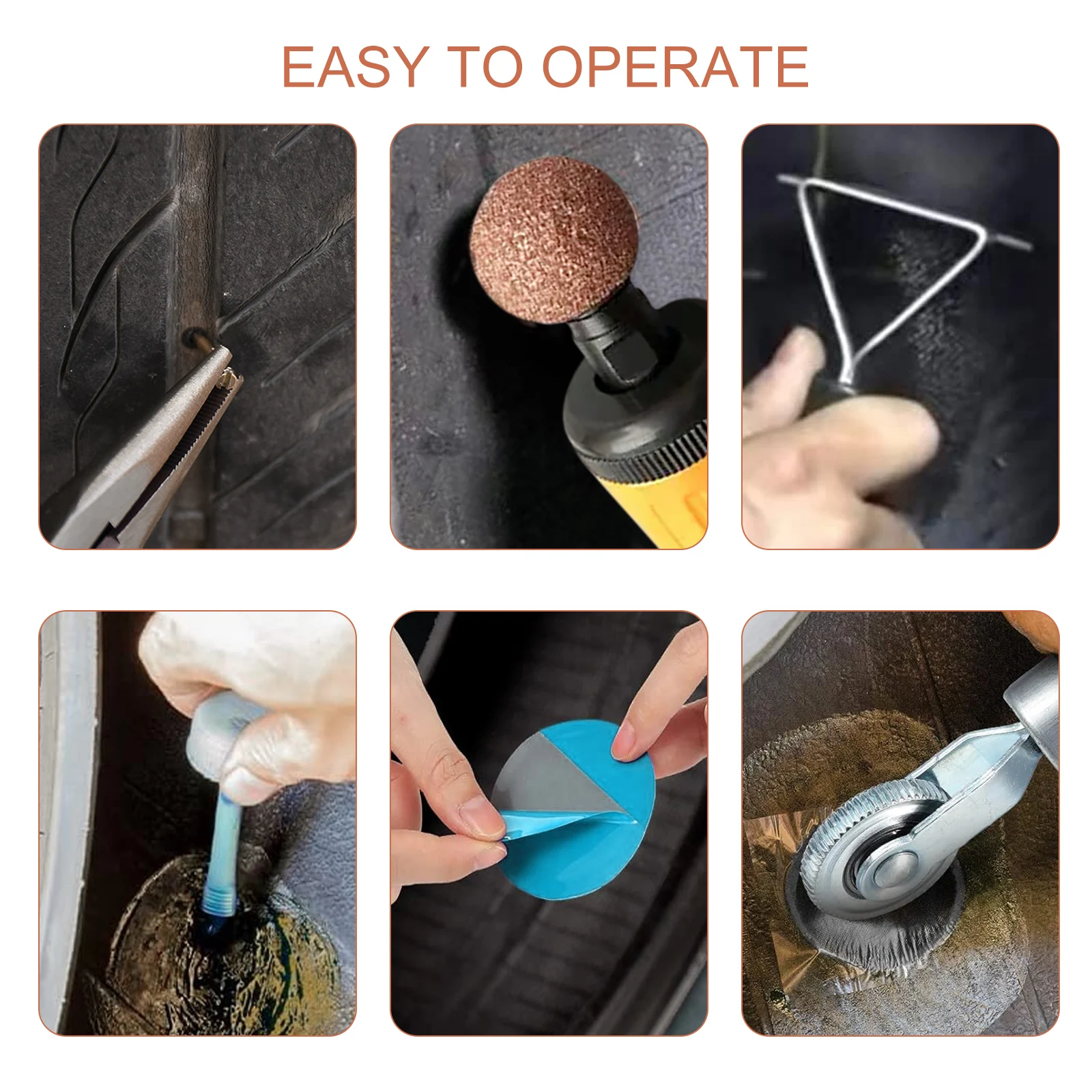 25mm Tungsten Steel Car Tire Repair Tools for Grinding Head Coarse Sand Surface Automobile Bicycle Tyre Polishing Tool Round Rod