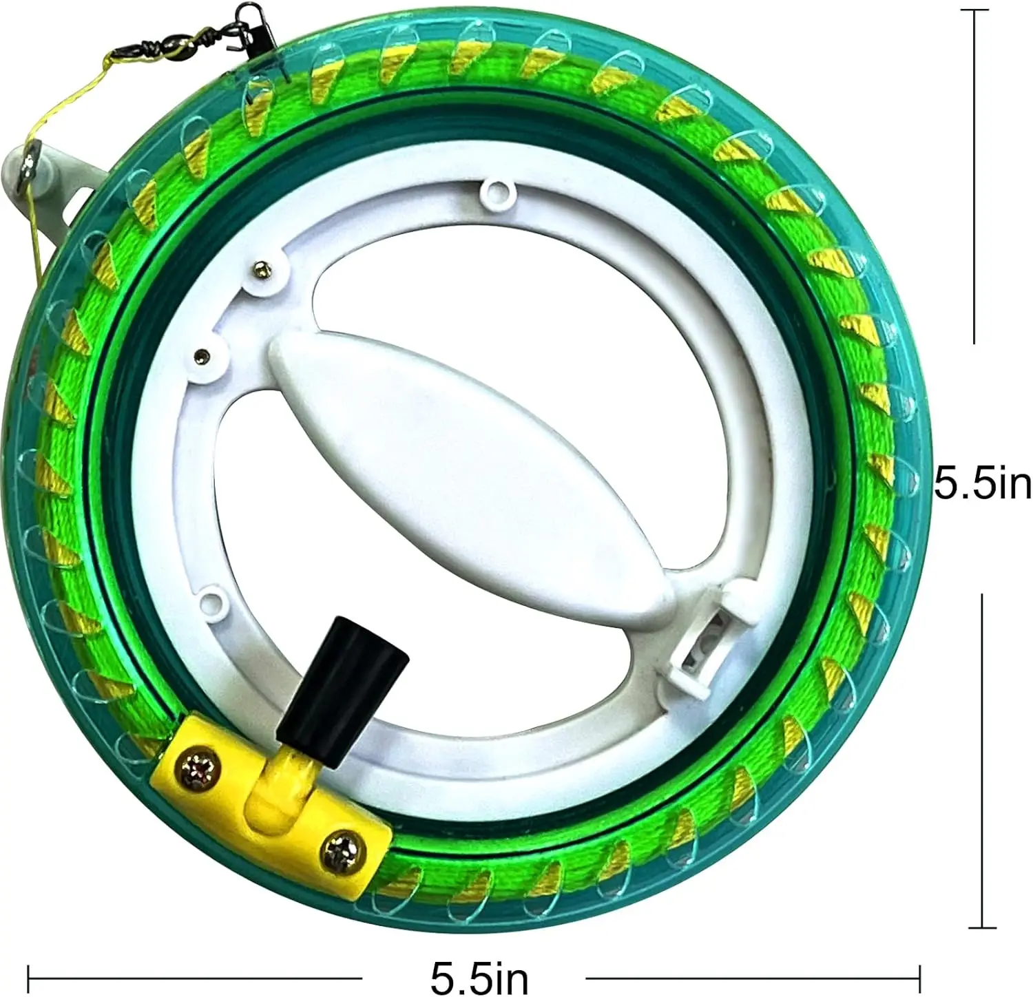 New Arrive  Outdoor Fun Sports 14cm Kite Green Wheel For Big Kite Flying Traction Tools Kite Handle Wheel With String / Line 4