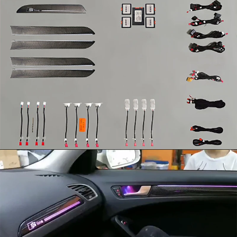 

Fit for AUDI A4L 2009-2016 21-color special ambient light LED version ambient light high quality Ambient Light easy installation