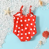 NEW 3-24M Toddler Baby Girls Swimwear Cute Summer Infant Baby Dots Swimsuit Newborn Baby One Piece Bathing Suit Beachwear 2
