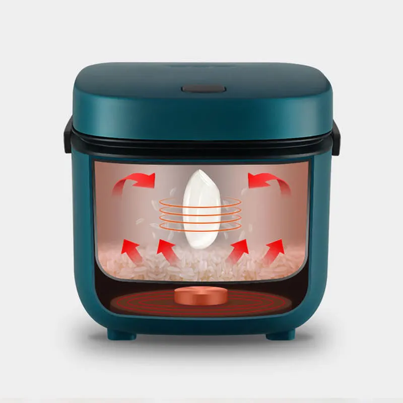 1.2L New Mini Rice Cooker Small 1-2 Person Rice Cooker Household Single Kitchen Small Household Appliances WIth Handle EU Plug