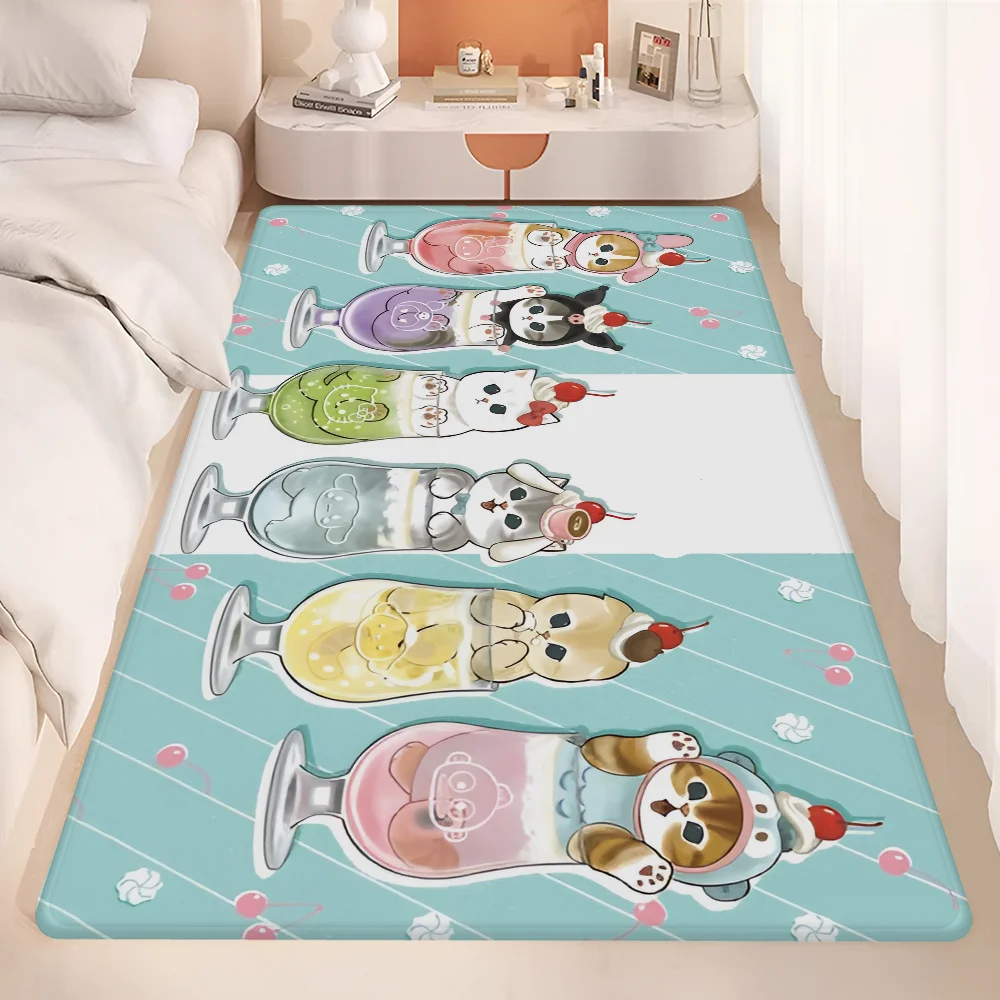 Funny Cat mofusand Floor Mat Nordic Style Home Doormat Bathroom-Toilet Mats Bedroom Hotel Decor Mat 5