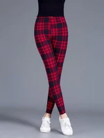 Cuhakci Female Fitness Leggings Women Print Plaid Leggings Lady Sexy Slim Pencil Pants Push Up Elastic.jpg
