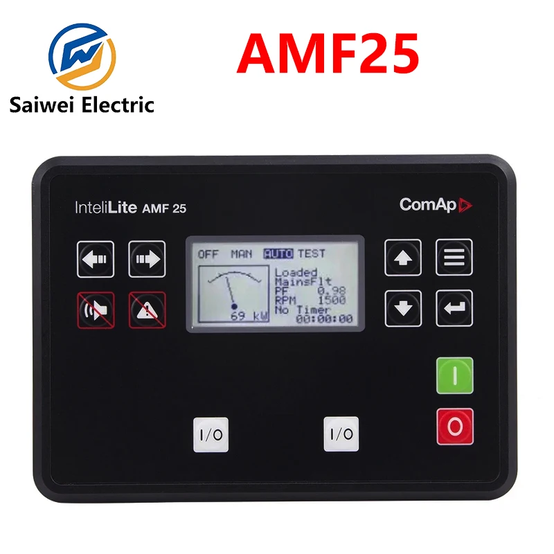 original InteliLite AMF 25 diesel generator controller module AMF25 LCD display remote monitoring panel generator set access