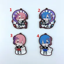 

Re-Zero Kara Hajimeru Isekai Seikatsu Anime Acrylic Keychain Key Ring Race Straps Cosplay