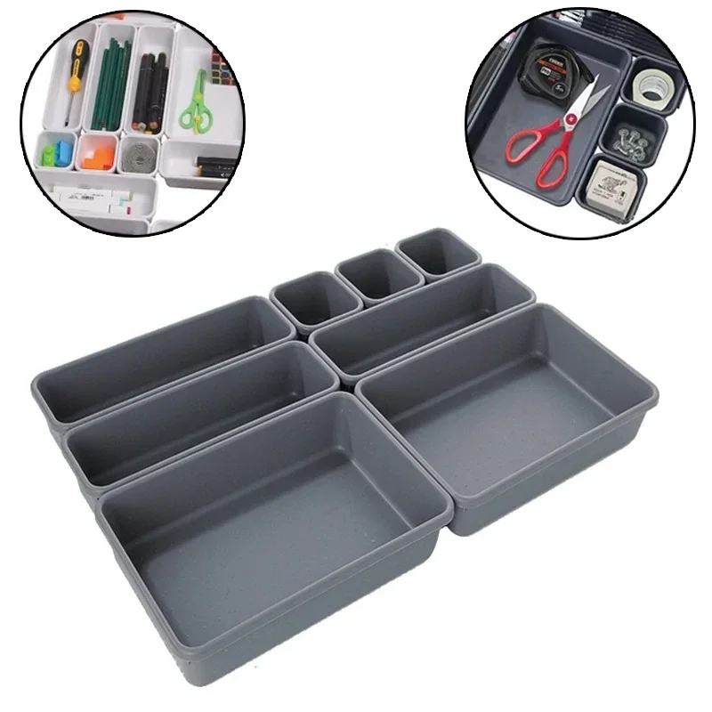 32Pcs Tool Boxes Organizer Tray Divider Set Plastic Drawer Storage Box  Multi-purpose Toolbox For Rolling Tool Hardware Parts - AliExpress