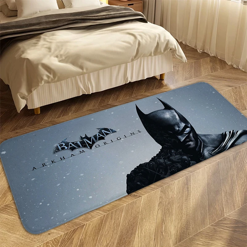 

Carpet for Bedroom B-Batmans Foot Mat Washable Non-slip Kitchen Living Room Rug House Interior Entrance Mat Bathmat Soft Doormat
