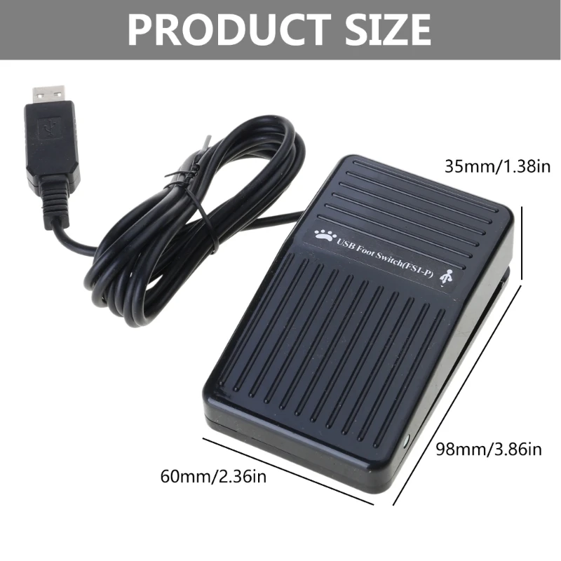 MultiFunction USB Foot Pedal Customizable Switcher for Streamlined Computer Task