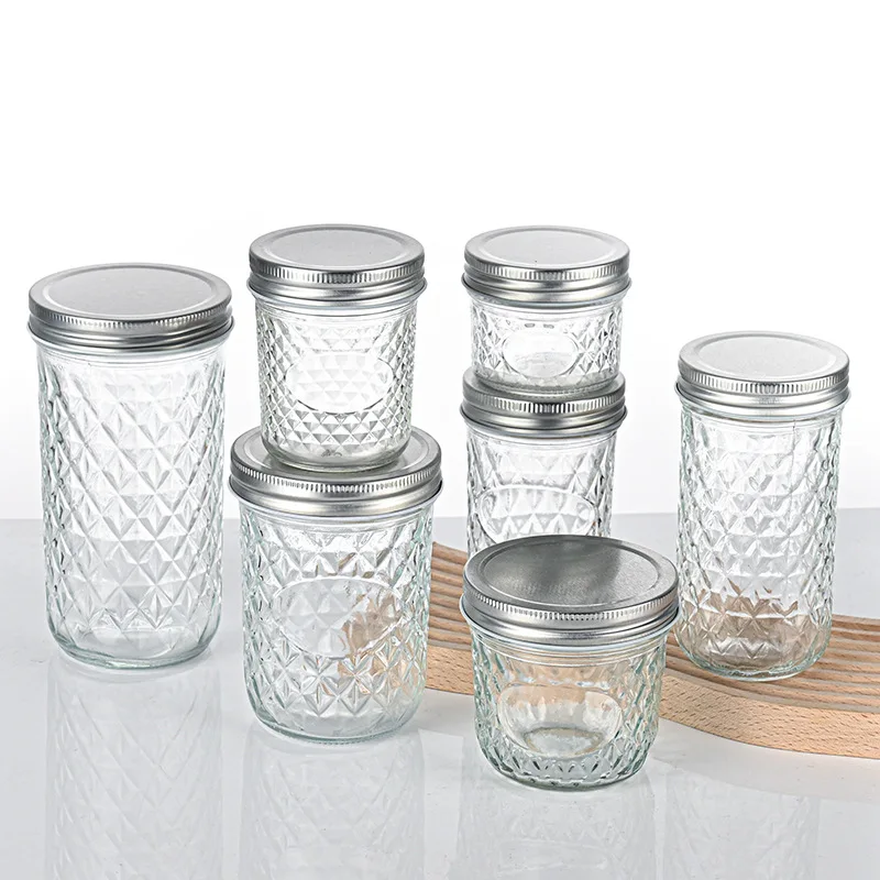 17oz Glass Jars with Airtight Lids, Wide Mouth Mason Jars with Leak Proof  Rubber Gasket for Kitchen, Clear Glass Storage Containers for Snacks, Jams,  Candy, 6 Pack 