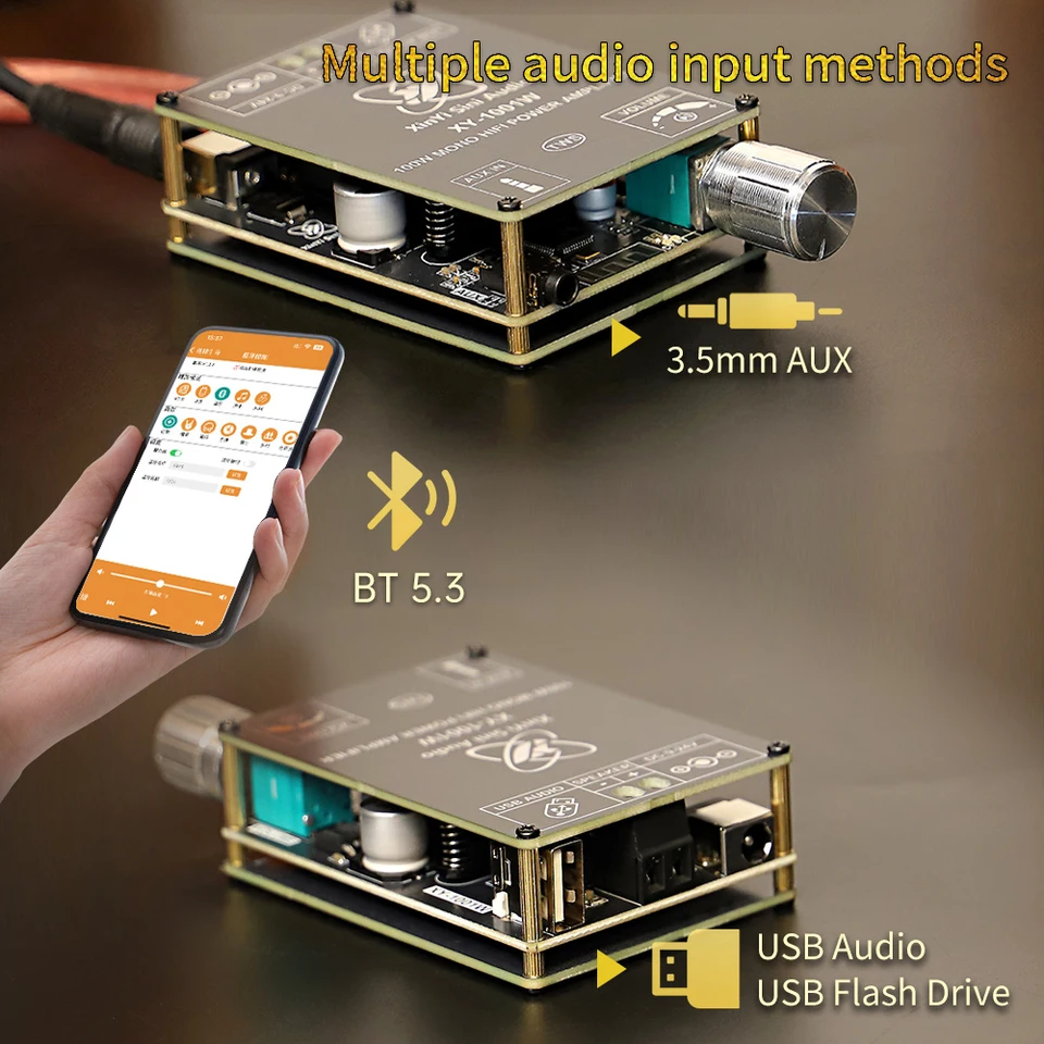 XY-S100H – Placa aplificador de potencia Bluetooth de 2.1 canales con
