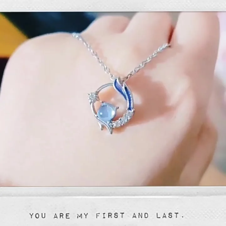 Collier Pendentif Love Deepspace Zaynes - Bijou Fan Jeu Vidéo, Chaîne Métal, Léger Et Confortable - Cadeau Cosplay Et Collection