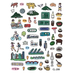 Korean Style Cute Dopamine Element Decorative Stickers (E)