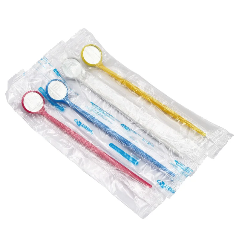 1pc Dental Mouth Mirror Plastic Disposable Dentist Mirror Multifunction Reflector Oral Cavity Hygiene Care Teeth Whitening Tool