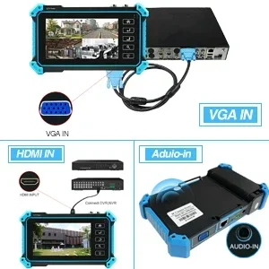 IPC-5200/5100 Plus 8MP 4K AHD CVI TVI CVBS IP Camera Test 5.4" IPS Touch Screen
