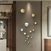 Simplicity Metal Ball Wall Hanging Ornaments Stainless Steel Spherical Crafts Aesthetic Room Decor Backdrop Display Pendants 5