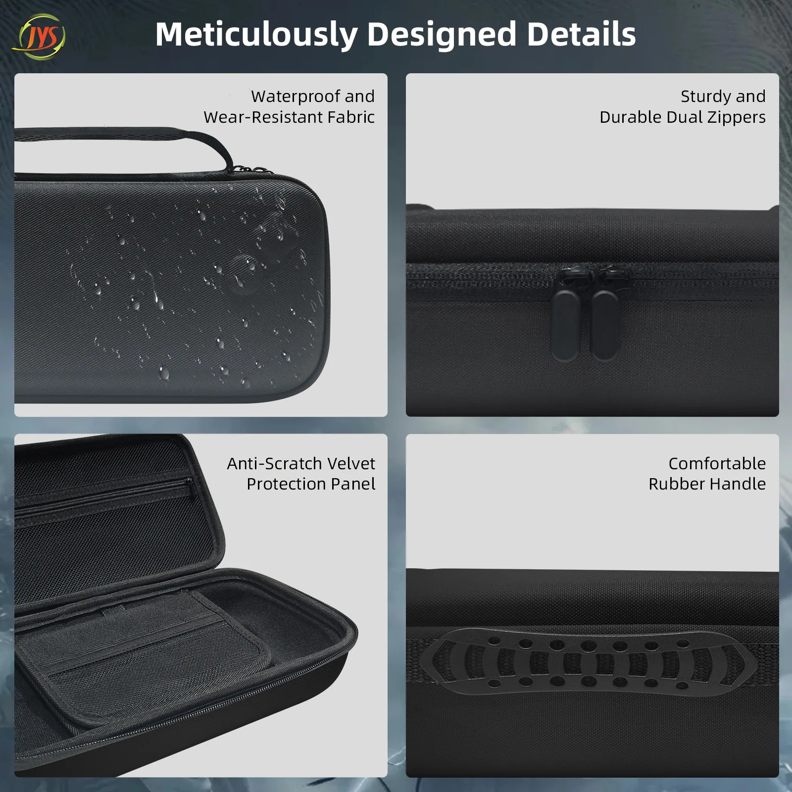 JYS-RAX011 for ROG Ally X Storage Bag Compitable Gaming Handheld EVA anti fall scratch portable Hard Case for Travel and Storage