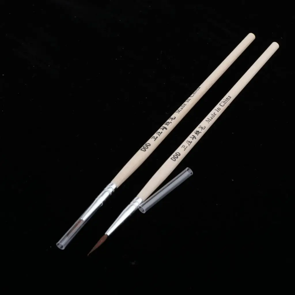Fine Detail Paint Brushes Set 100-Packs for Miniature Scale Model Art Painting in Acrylic Oil Watercolor Pointed Round
