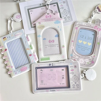 Coreano Ins carino fotocamera telefono design idol porta carte ragazza portafoto maniche protettive raccogliere pendenti regalo