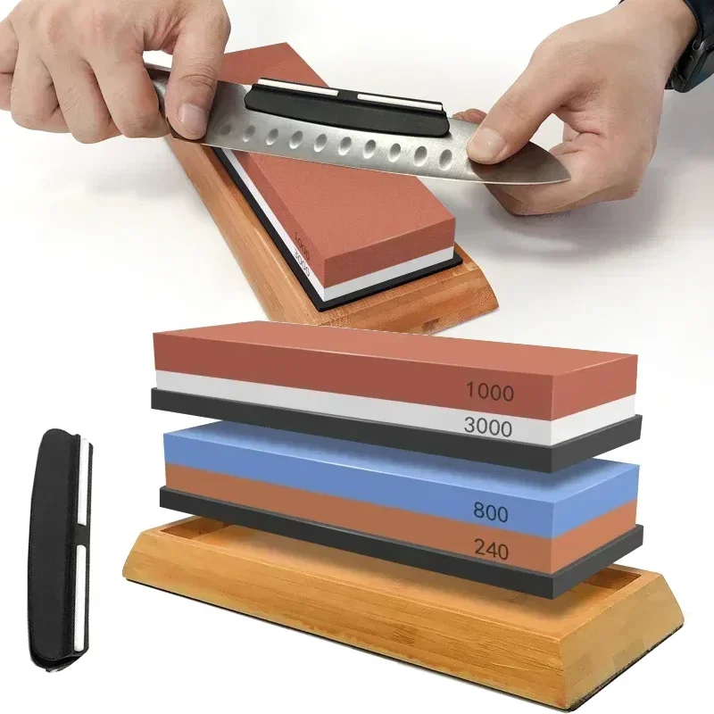 2 in 1 Double-side Sharpening Stones Knife Sharpener Whetstone Professional Household Grinder Stone Whetstone Kitchen Gadgets