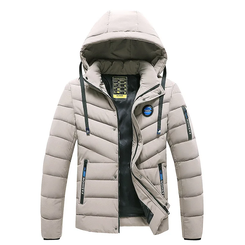 Men's Coats Casual Parkas Coat Mountaineering Motorcycle Jacket Clothing Winter Man Fashionable Camping Windproof Heating Male