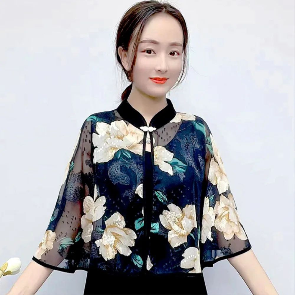 Wraps Ethnic Style Fashion Clothes Summer Coat Women Clothing Harajuku Vintage Streetwear Party Qipao Hanfu Cheongsam Jacket