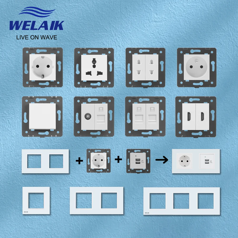 Wall Socket Outlet DIY Parts Module 45*45mm