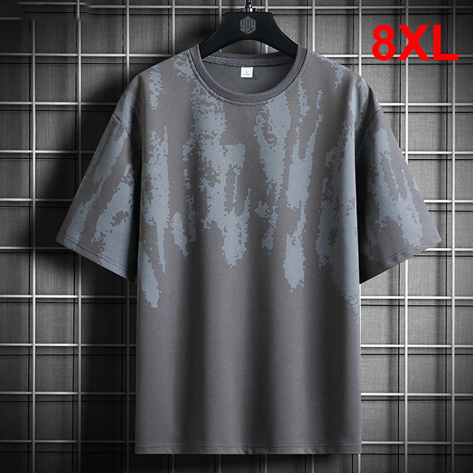 

Мужская футболка с коротким рукавом, размеры до 8XL