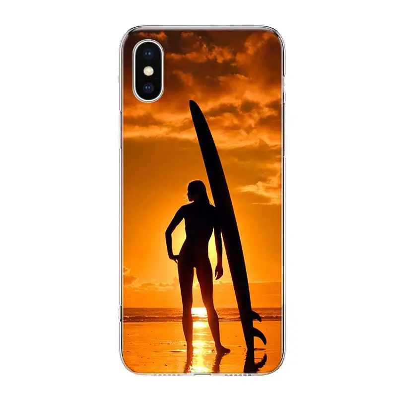 surfboard surfing art surf Girl Phone Case for iPhone 17 Air 16E