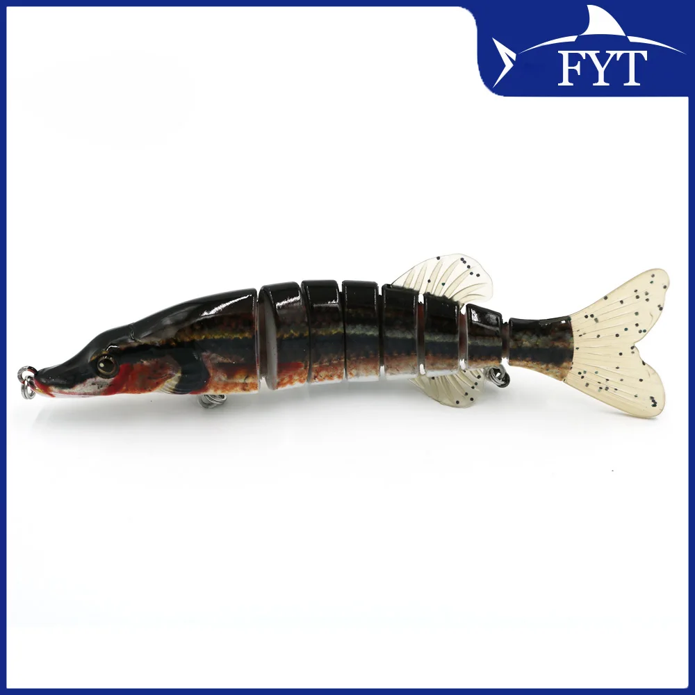 20cm 40g Lifelike Multi-jointed 8-segement Pike Muskie Fishing