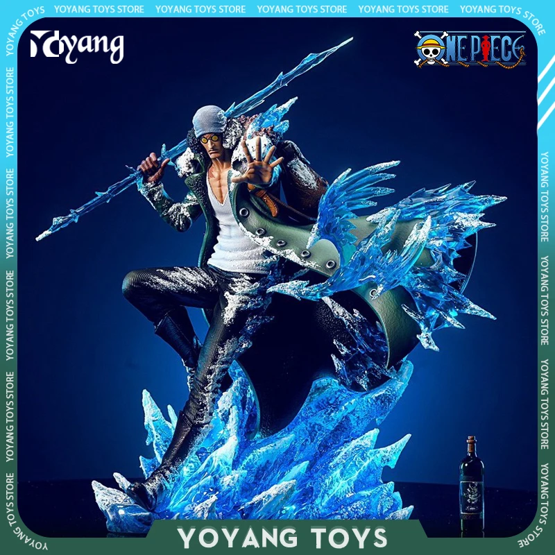 

30cm One Piece Anime Figure Aokiji Kuzan Action Figures Luminous Statue 2 Palm Collectble Decor Models Room Figurine Toys Gifts