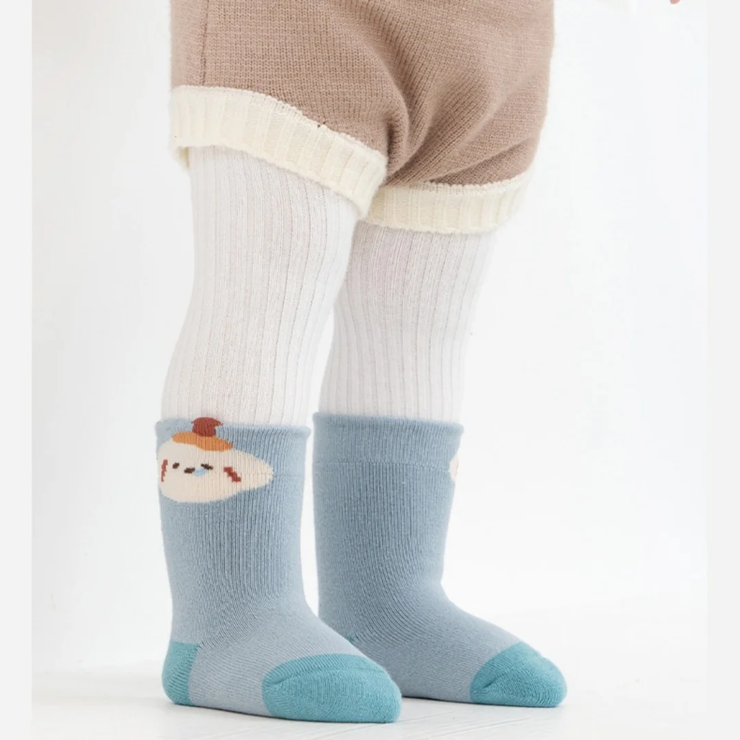 3 Pairs Cartoon Baby Socks Cute Cat Animal Soft Cotton Knit Baby Girl Kids Boy Newborn Boys Children's Socks For 0-5Years