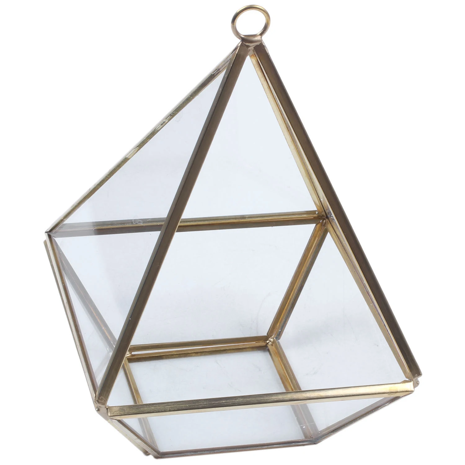 

Diamond Shape Box Organizer Geometry Glass Cosmetic Storage Box Jewelry Collection Box Decoration Gift