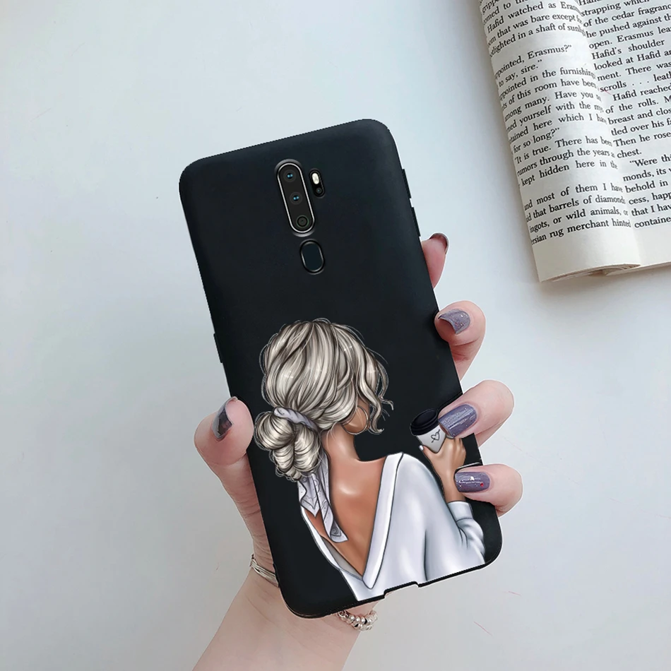 For OPPO A5 2020 Case For OPPO A9 2020 Fashion Phone Back Cover Soft Beauty Girl Silicone Case For OPPO A9 A5 A 5 A 9 2020 Funda cases for oppo cell phone Cases For OPPO