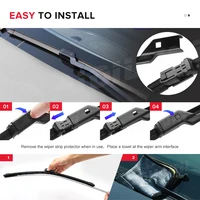 MIDOON 26" 14" 10" Front Rear Windshield Windscreen Wiper Blades For Opel Mokka Chevrolet Trax 2012 2013 2014 2015 2016 2017 2
