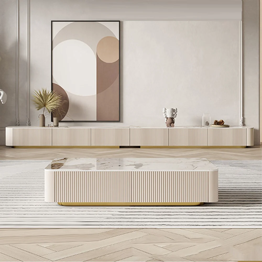 Luxury Design Unit Tv Cabinet Coffee Table For Living Room Furniture Tv Stand And Coffee Table Set