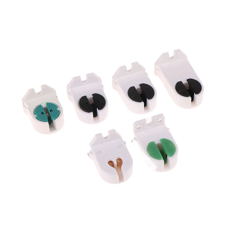 10Pcs Home T5 Light Holder G5 Base Non-Shunted Heat-Resistant Lamp Socket AC500V 2A For LED Fluorescent Light Tube Holder