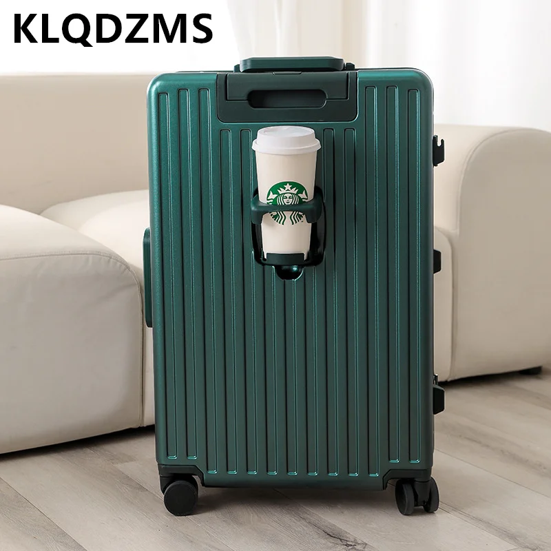 KLQDZMS Luggage Travel Bag PC Boarding Case Front Opening Laptop Aluminum Frame Trolley Case 20