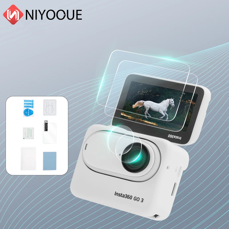 

Взрывозащищенное Закаленное стекло для защиты объектива HD прозрачная защитная пленка для объектива с защитой от царапин аксессуары для Insta360 GO 3